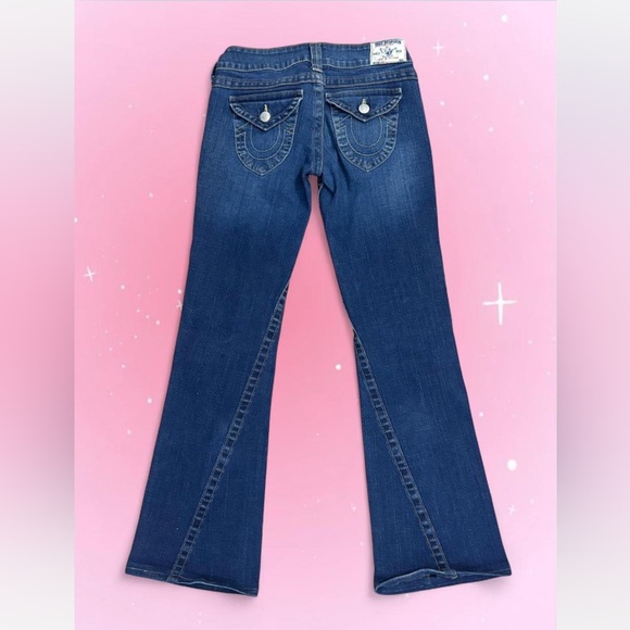 True Religion Blue Flared Bootcut Jeans Y2K Women’s 28 Made in USA - Picture 7 of 7